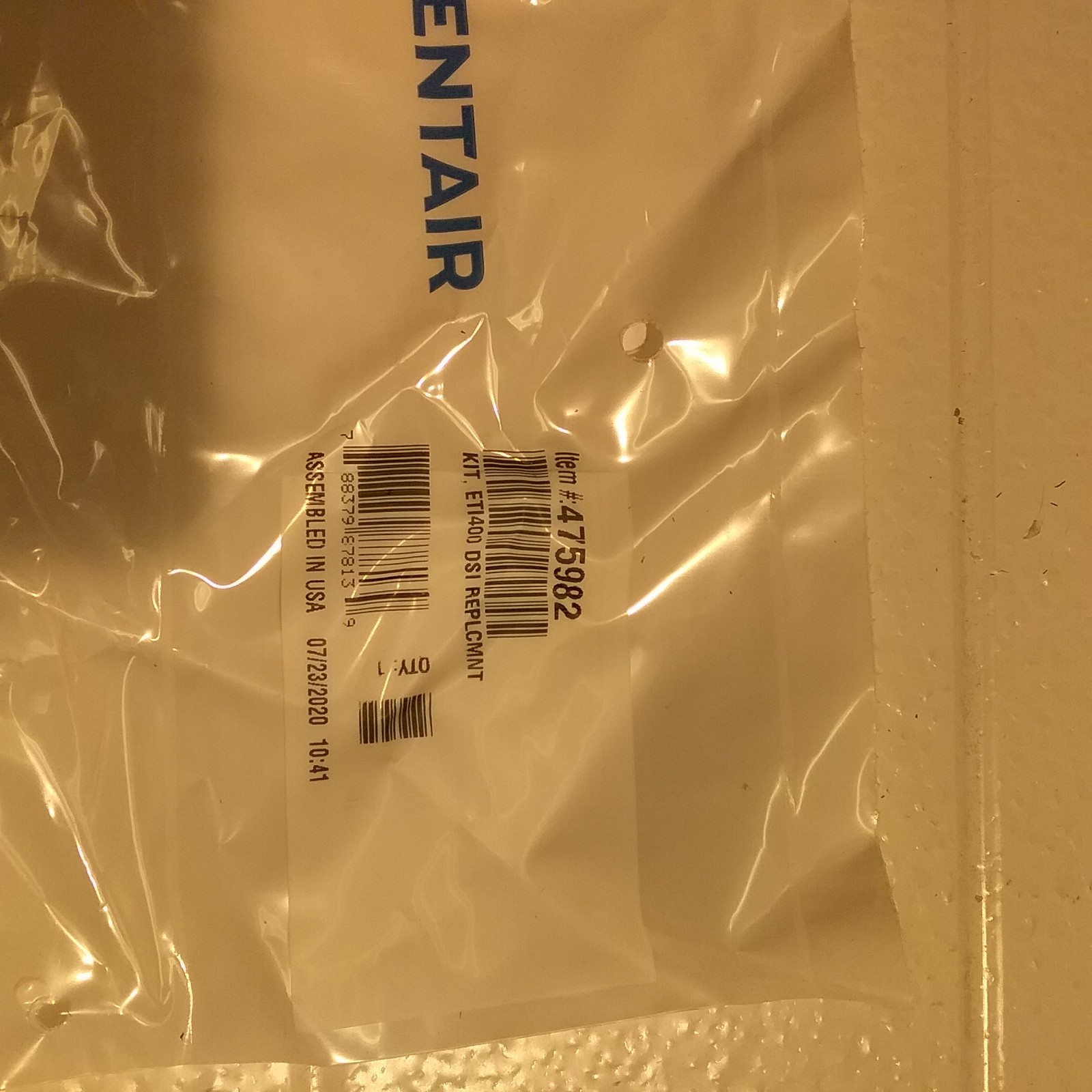 475982 Eti 400 DSI Replacement kit, New in package, Pentair