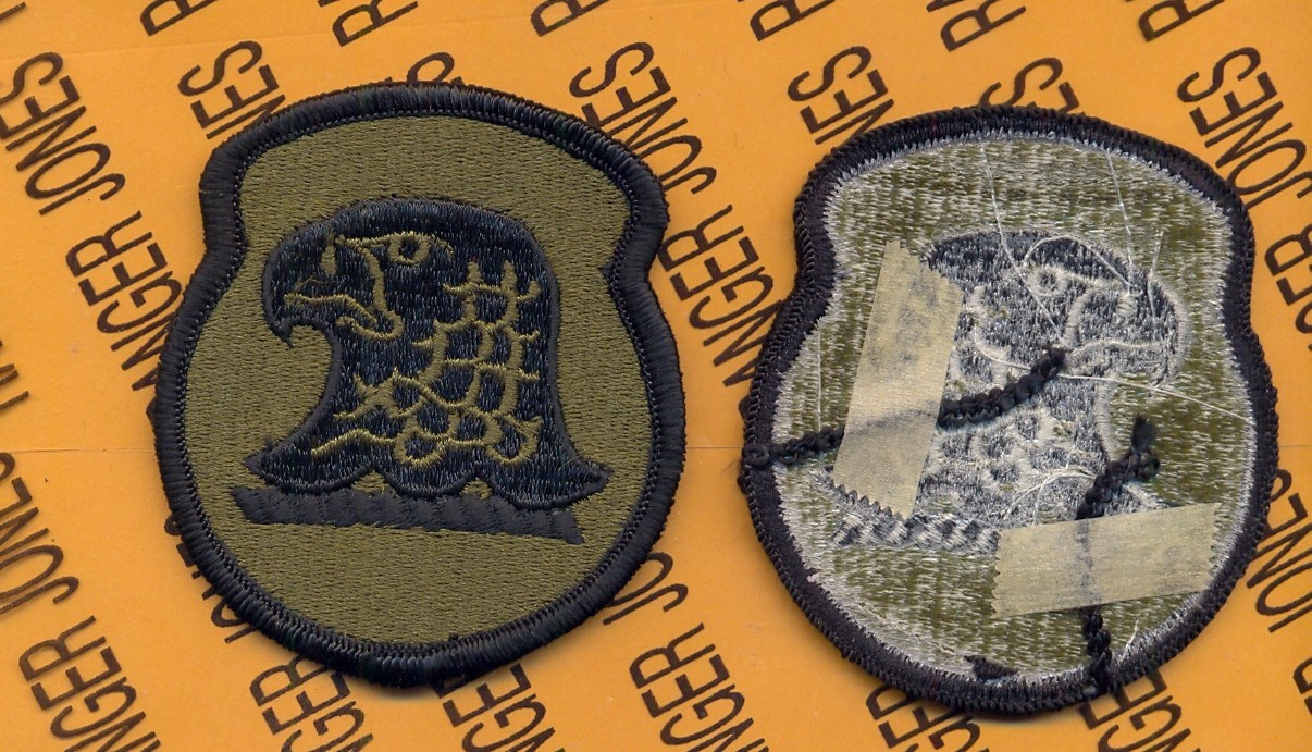 Iowa Army National Guard ARNG OD Green & Black BDU 3" patch m/e