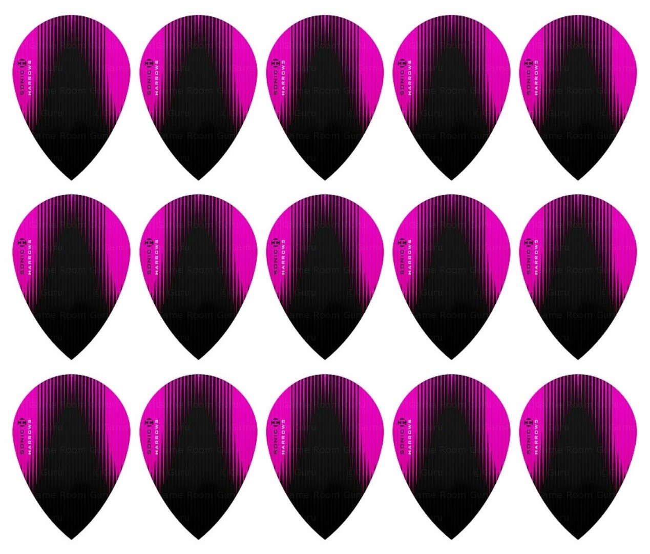 5 New Sets Harrows Sonic X Pear Dart Flights – Ships w/ Tracking - Pink