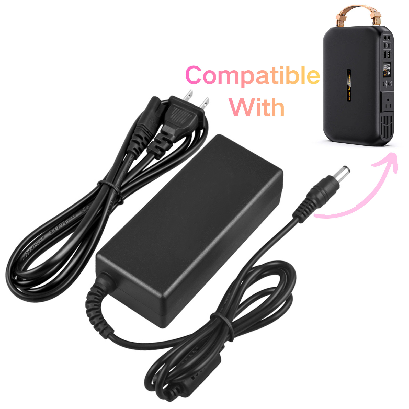 AC Adapter For Egretech P300 Plume 300W Power Station J652-2003200D