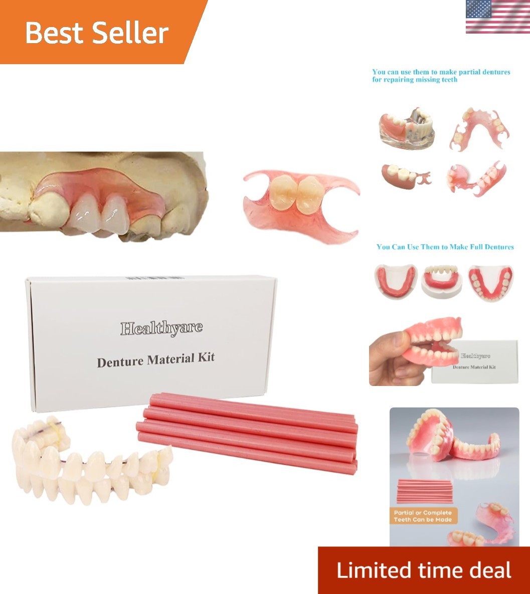 DIY Denture Material Kit for Missing Teeth - Safe & Realistic Smile Restoration
