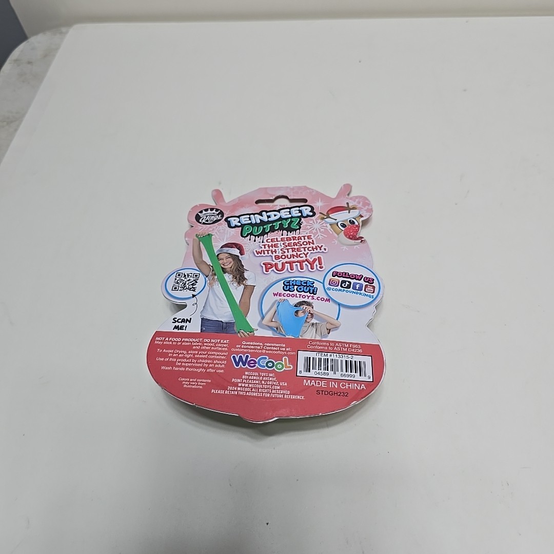 Reindeer Puttyz Candycane Scented Green (R)