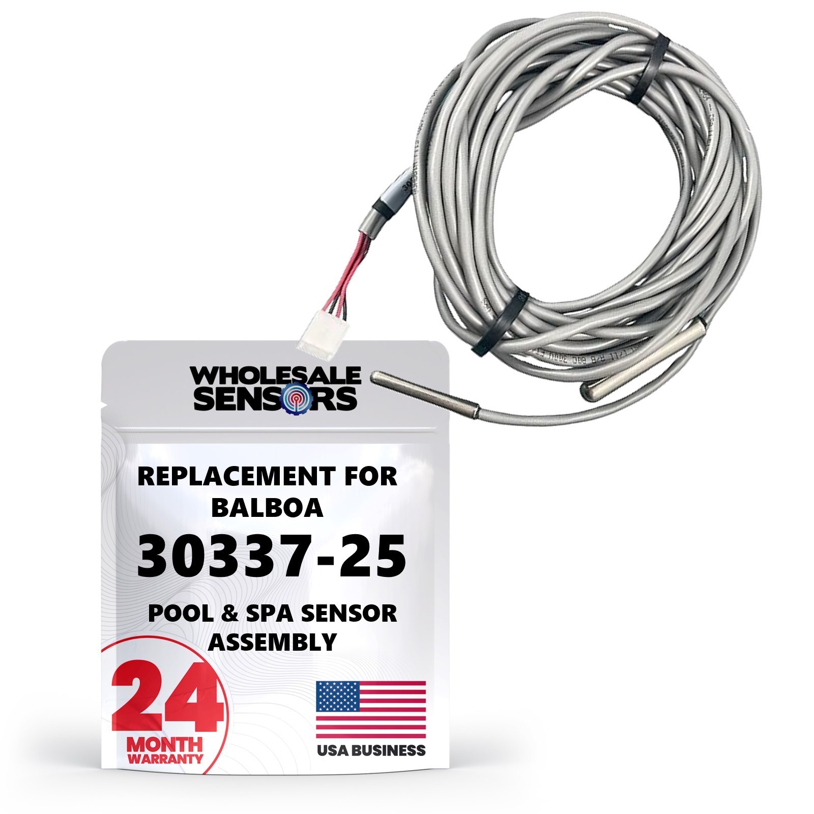 Balboa Water Group 30337-25 Sensor Assembly with Temperature and Hi-Limit Sensor