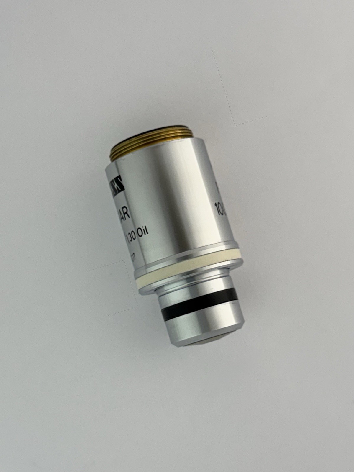 Zeiss Fluar 100x/1.30 Oil UV ∞/0.17 Microscope Objective Lens