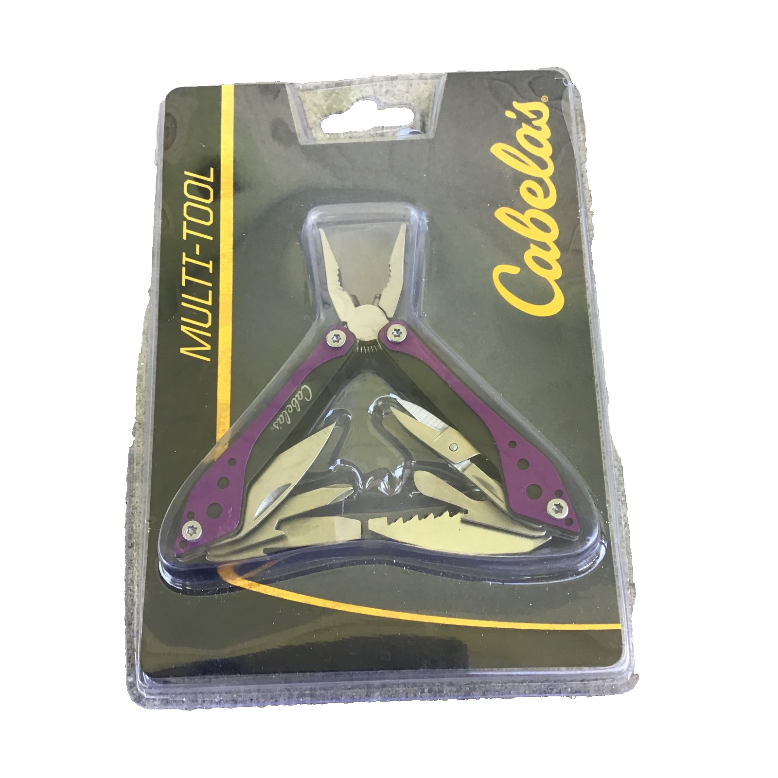 Sealed Cabela Purple Multitool 8 Tools In 1 with Nylon Case