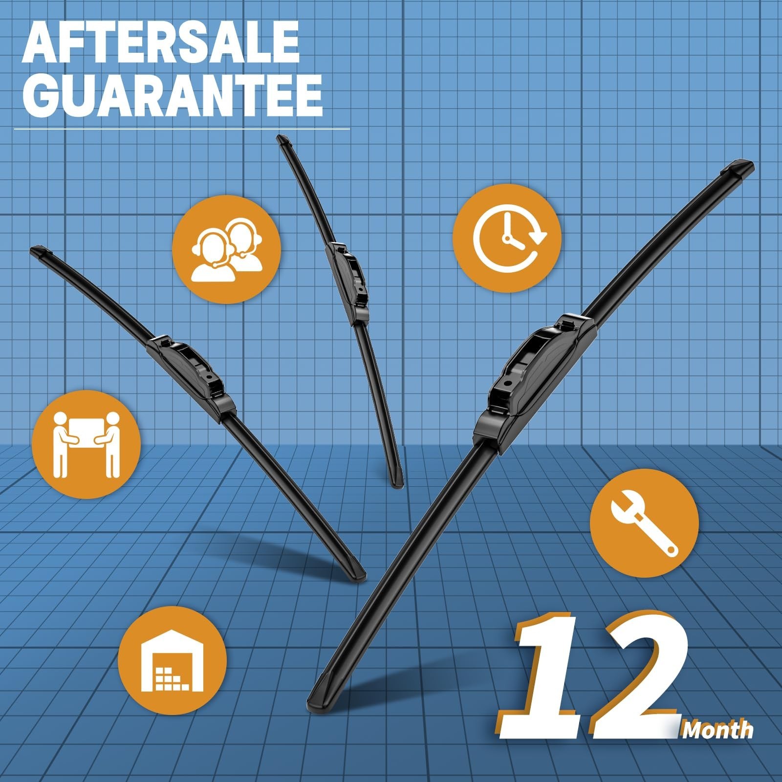 MIKKUPPA 24"+24" Windshield Wipers, Replacement for 2002-2008 Dodge Ram 1500 ...