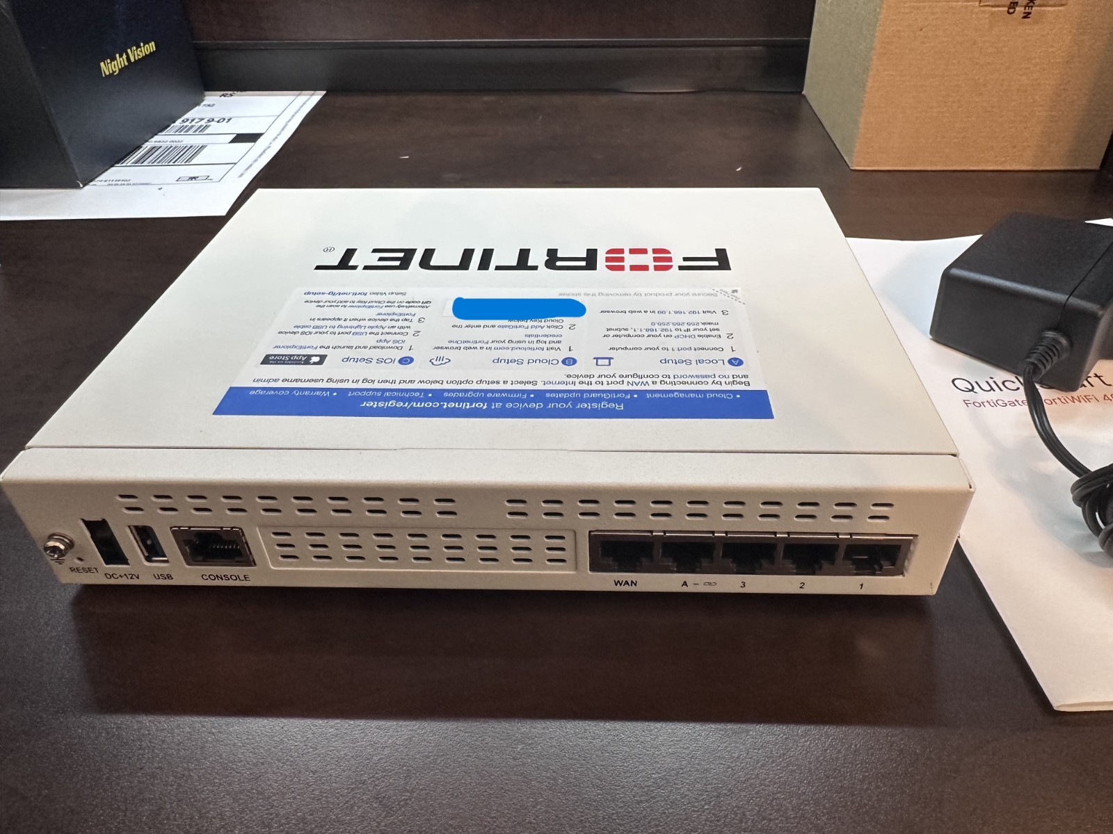 Fortinet FortiGate FG-40F Next Generation Firewall Factory Reset Tested Mint