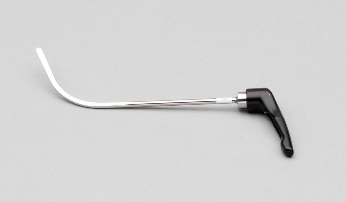 RH-6 5/16" diam, 13" length4" toe, curved,blade tip, Rotating handle 360 degrees