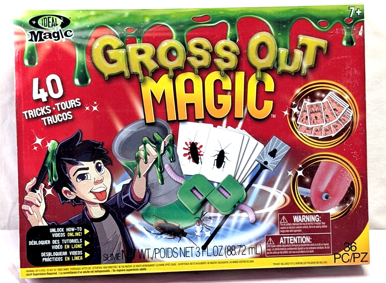 IDEAL Gross Out Magic unopened box with 40 tricks dated 2018