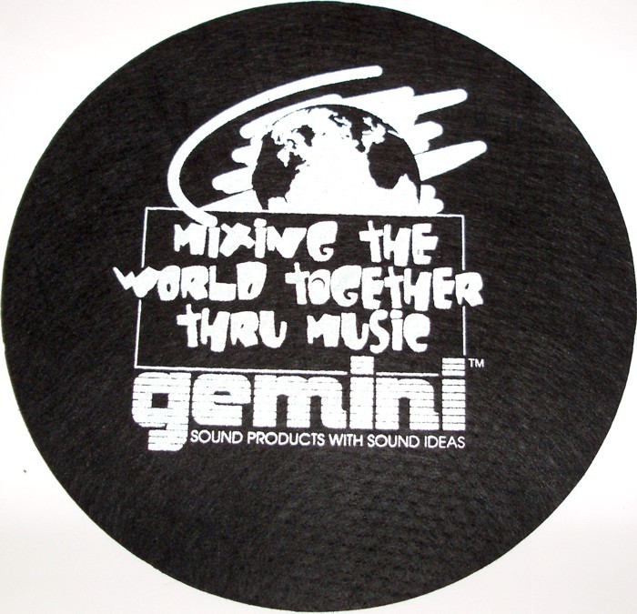 Gemini Mat-2bwnh DJ Turntable Slipmats Pair Price (mat2bwnh)