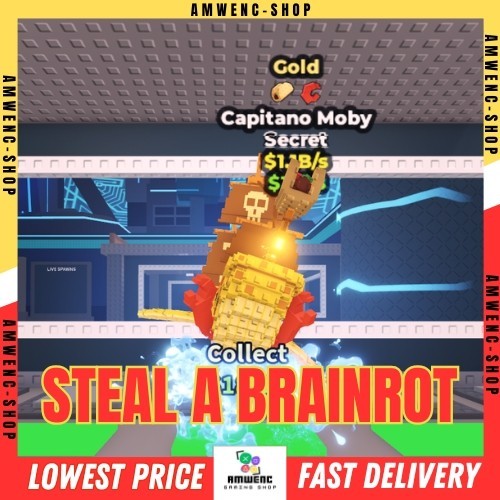 Steal A Brainrot - Capitano Moby - Random Mutation/Traits Or Normal 1B/s