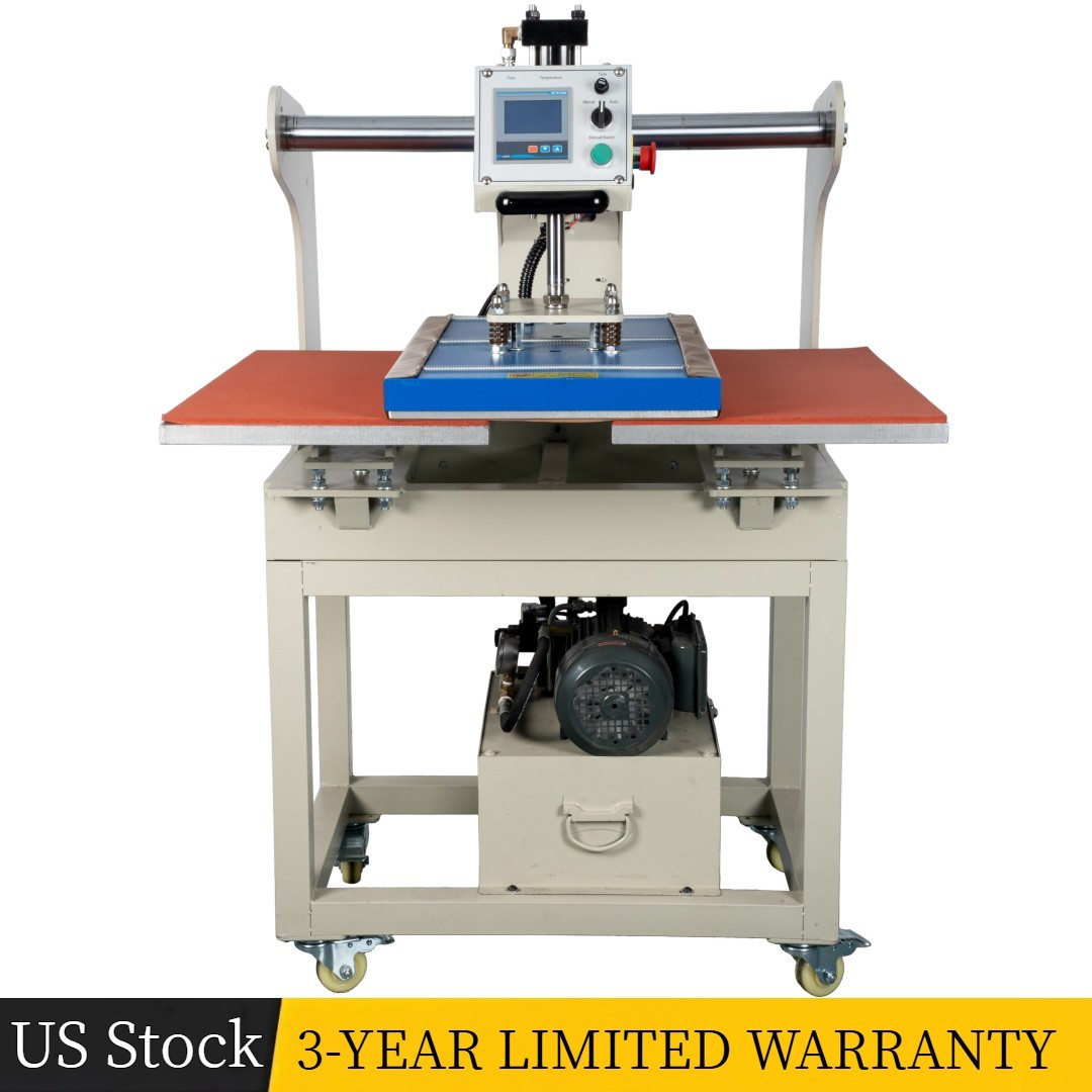 16 x 24in Hydraulic Head Moving Transfer Press Heat Press Machine Double Station