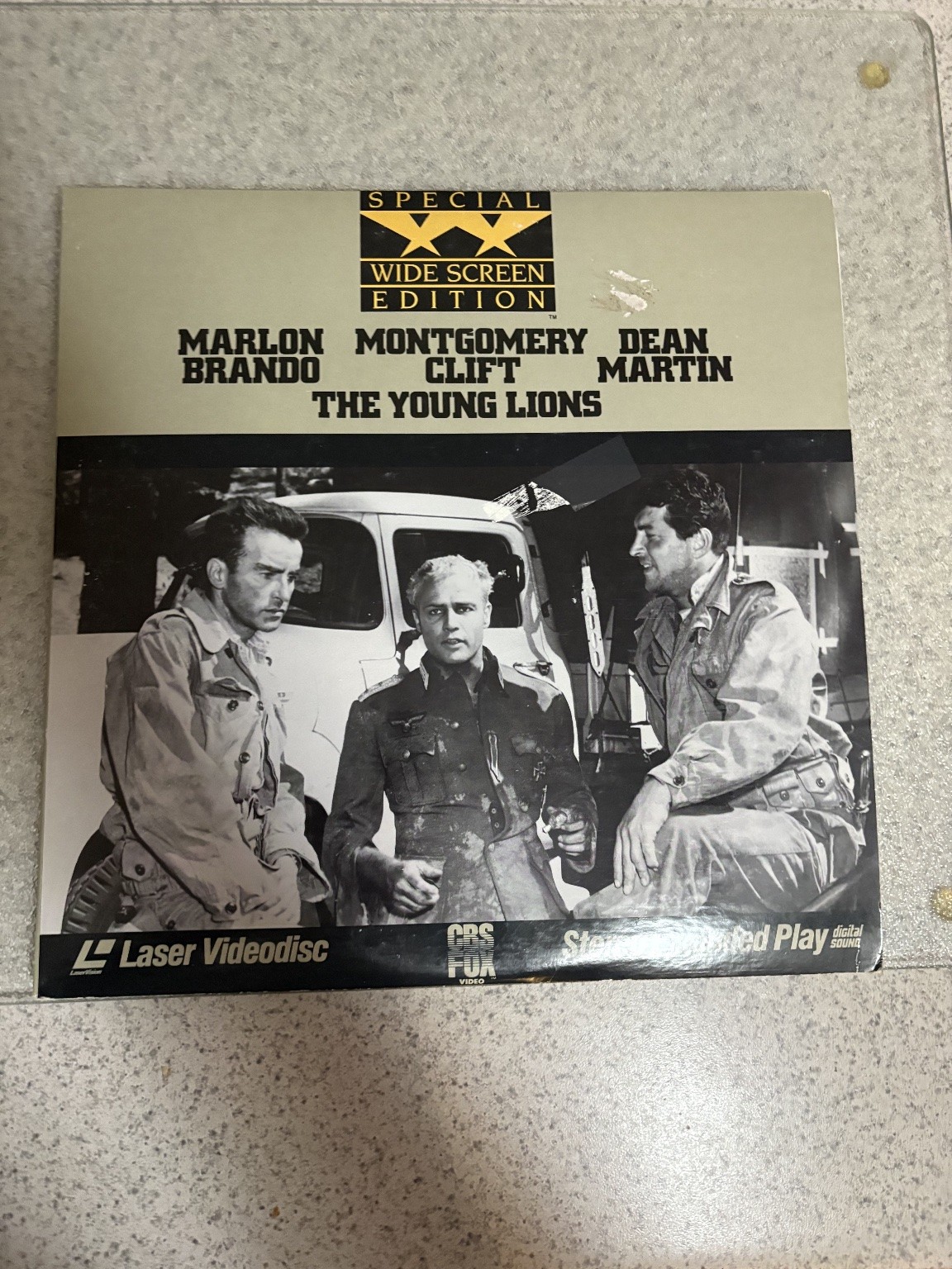 The Young Lions LaserDisc 1958 War Special XX Widescreen Edition CBS Fox
