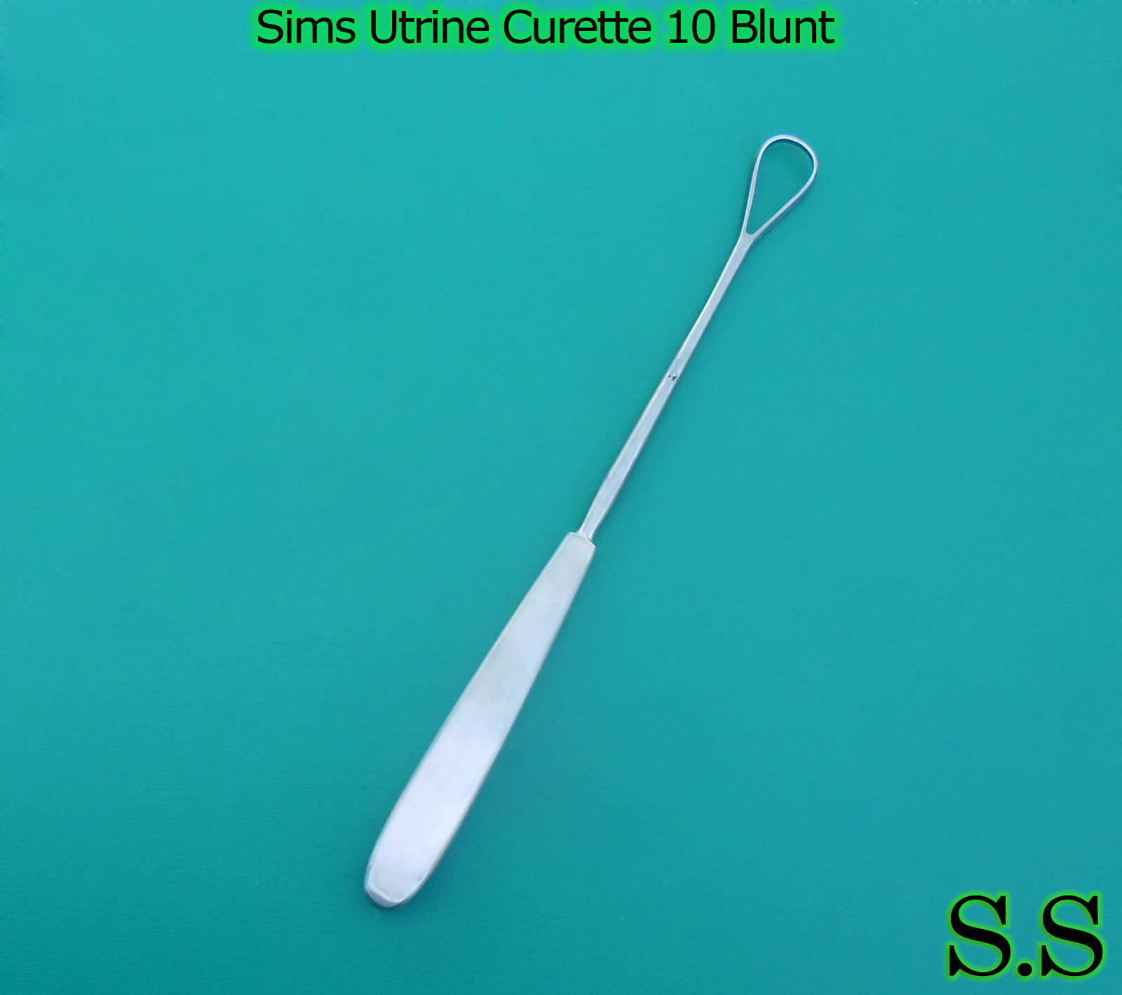 Sims uterine Curette 10 Blunt Surgical gyno Instrument