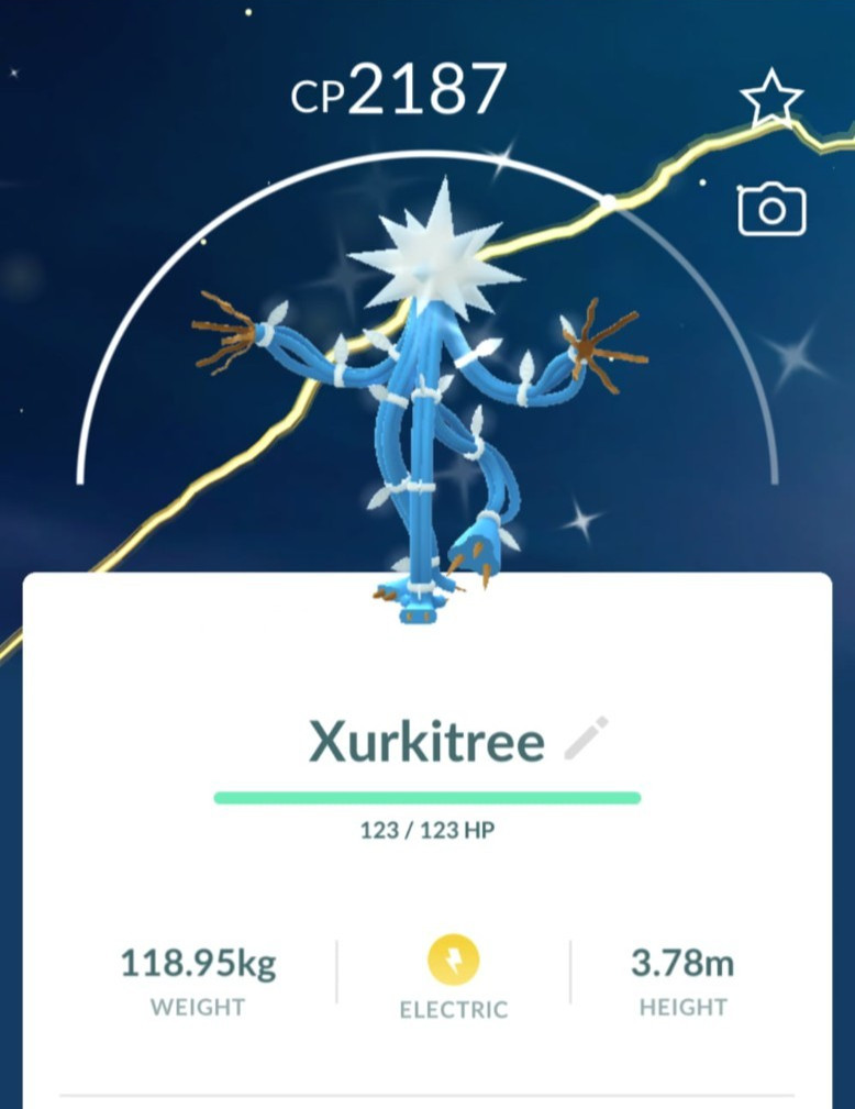 Pokemon Go Shiny Xurkitree - PTC 80K Stardust