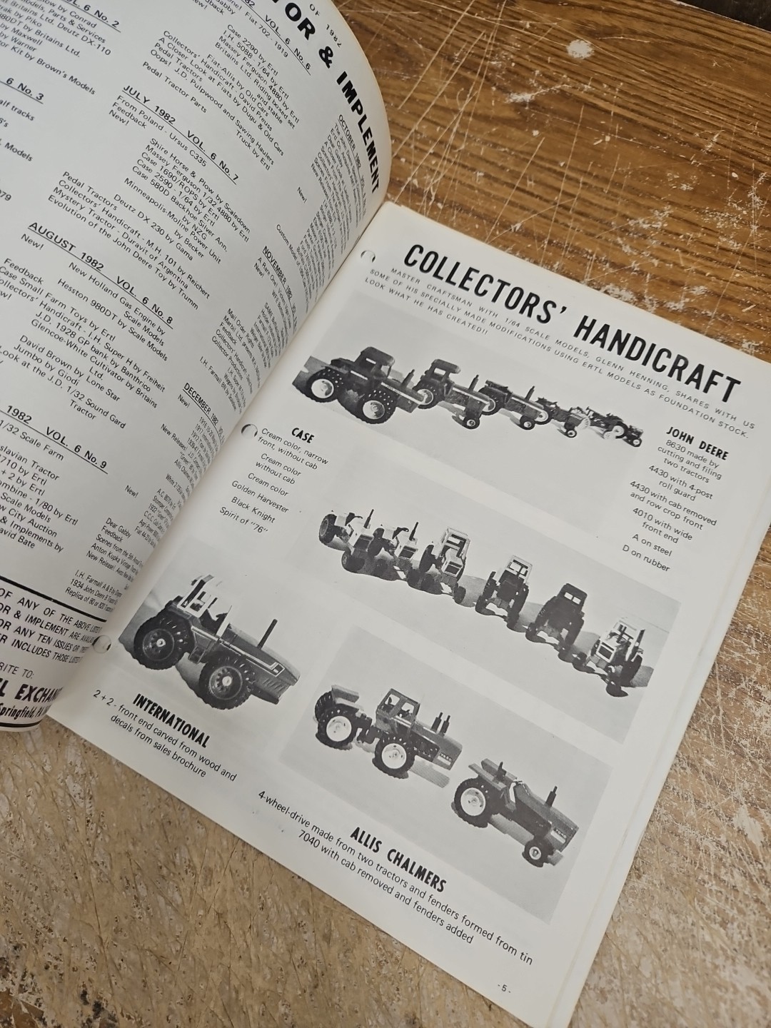 Miniature Tractor & Implement Magazine Jan 1983 John-Deere-Lanze W. Germany