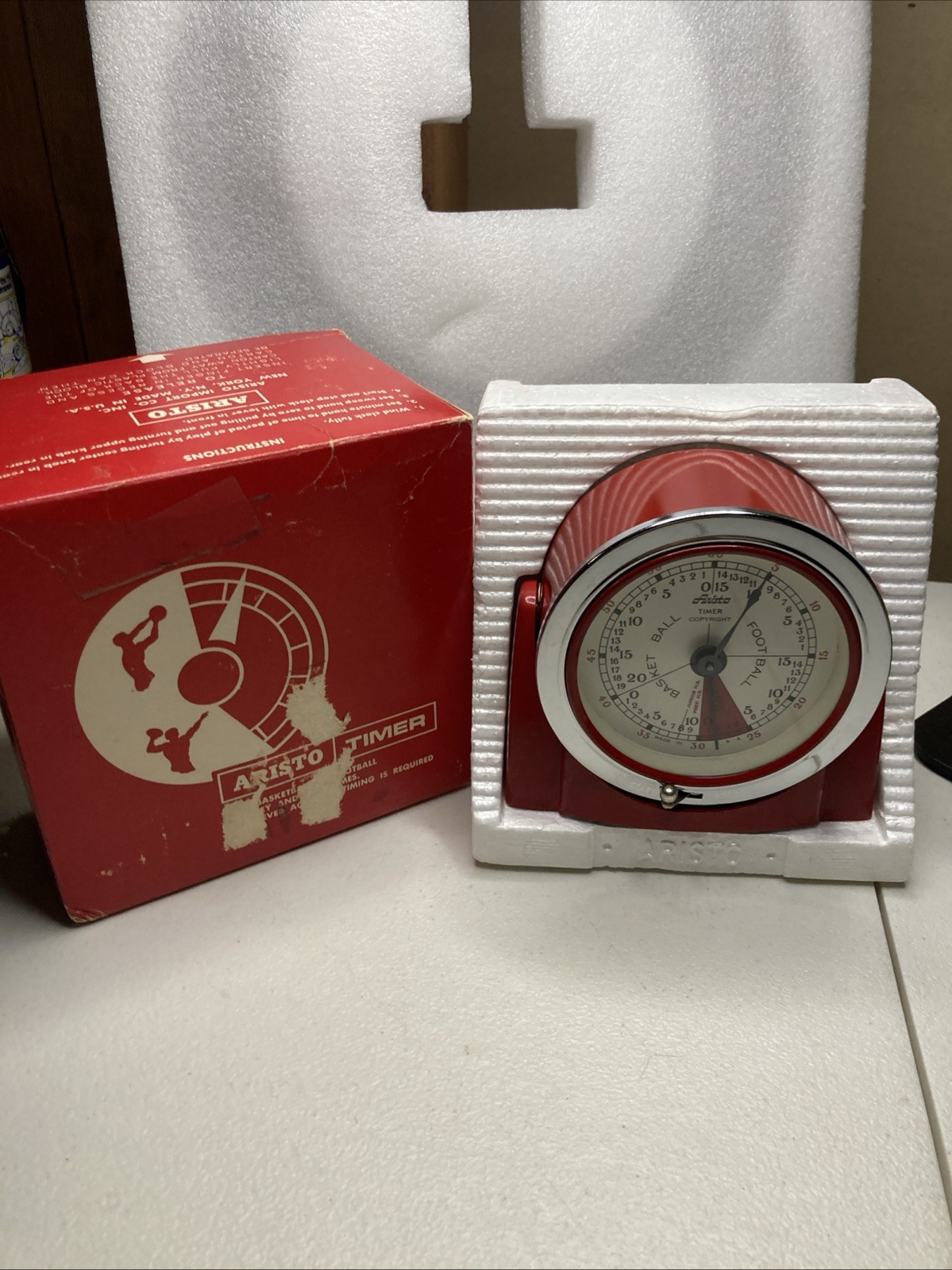 Vintage Aristo Sports Timer For Basketball or Football Windup ~ School Sports