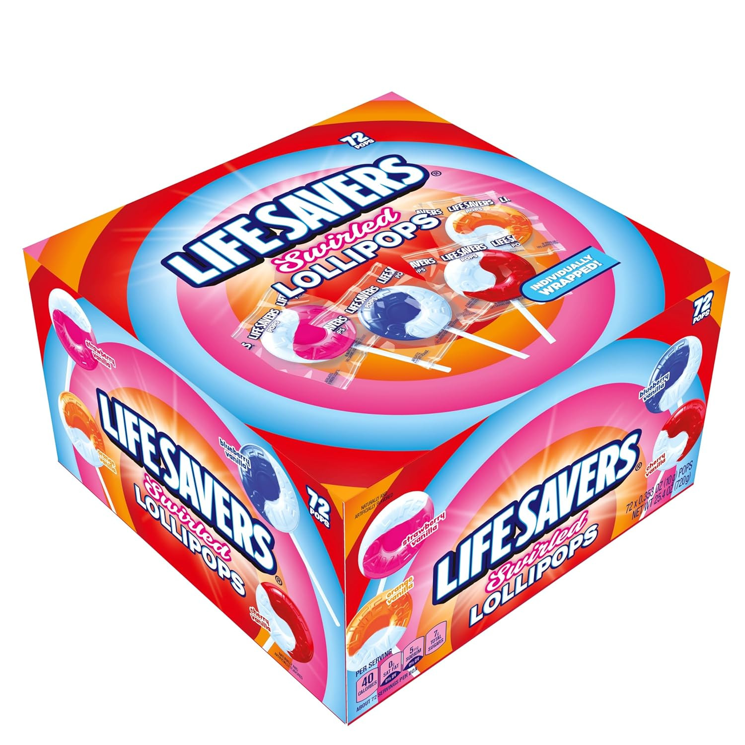 Life Savers® Swirl Lollipops - Bulk Box of Life Savers® Lollipops Individuall...