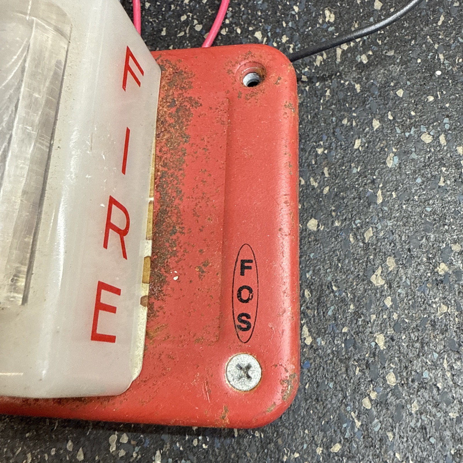 FOS FARADAY FIRE STROBE RED Vintage