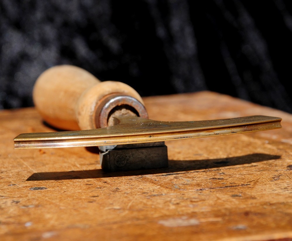 Brass Bookbinder Tool Pallet Leather finishing gilding stamp embossing line ´