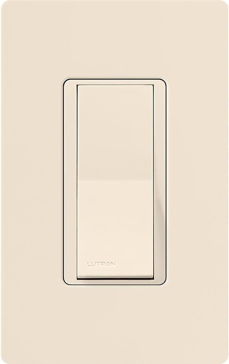 Claro 15 Amp Single-Pole Paddle Switch, CA-1PS-LA, Light Almond