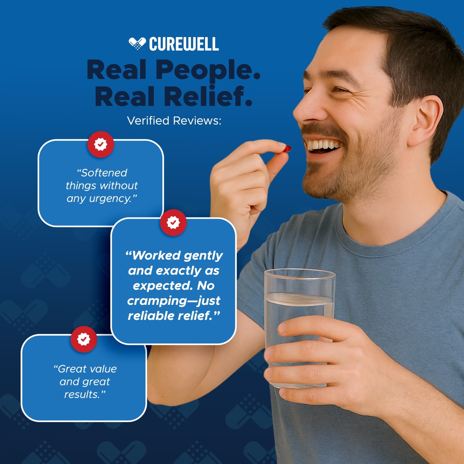 CUREWELL Stool Softener Docusate Sodium 100mg Softgels (500 Count)