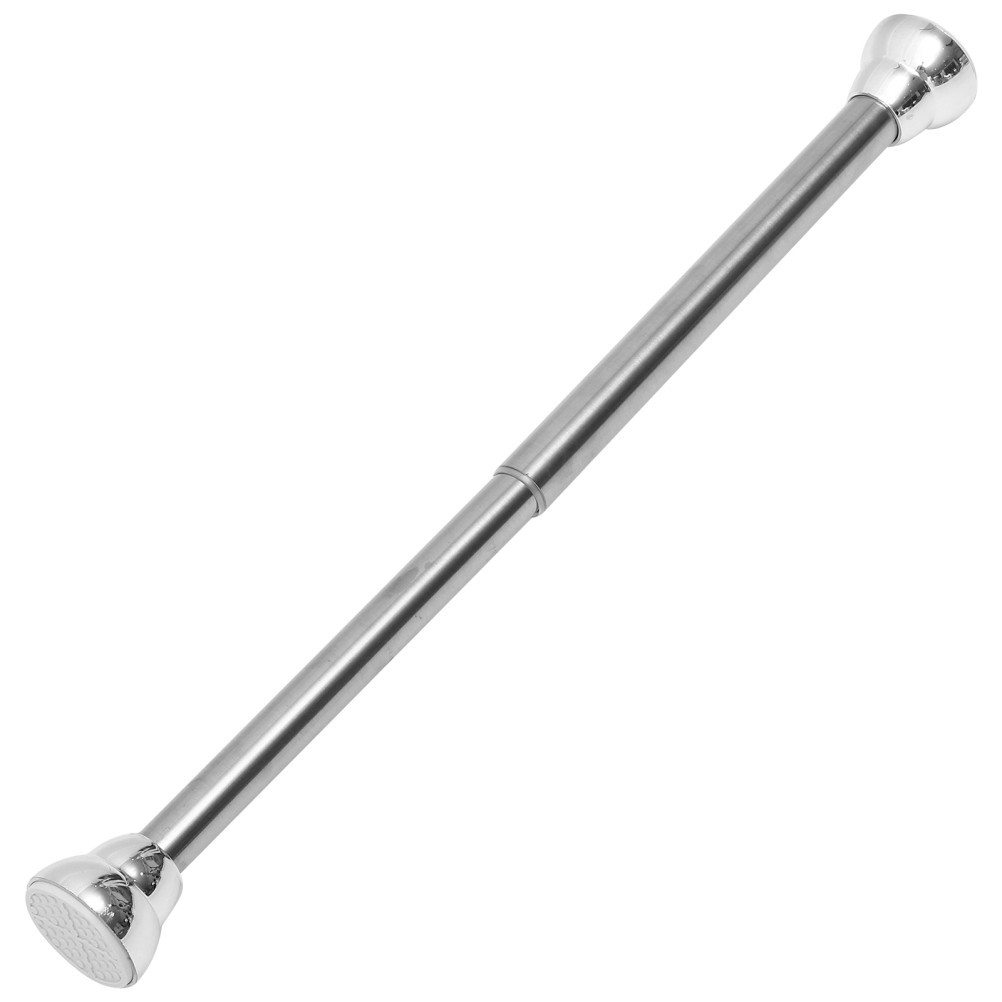Multipurpose Adjustable Curtain Rod Stainless Steel Window Security Bar Silver