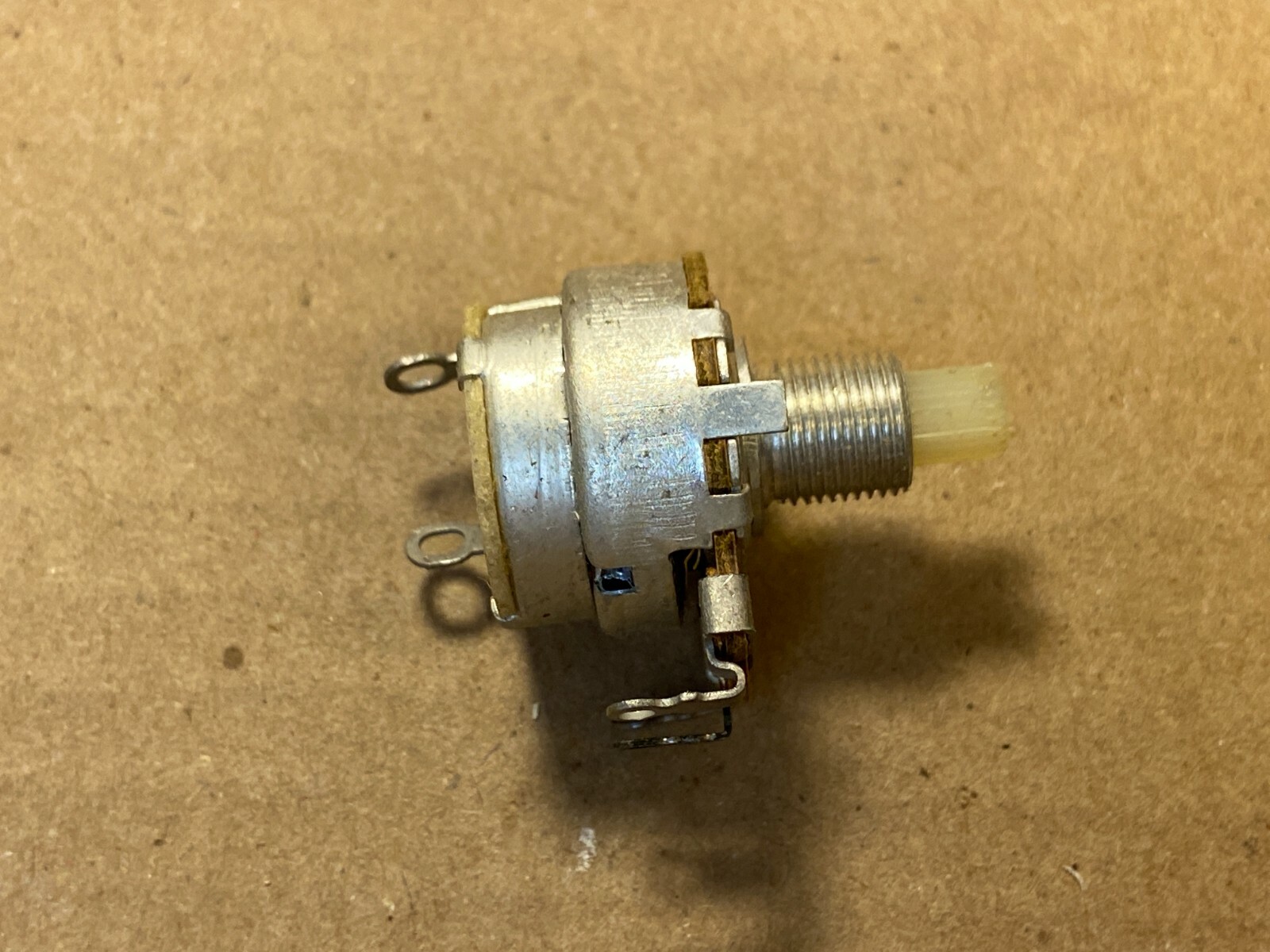 NOS Vintage 1971 CRL 50k ohm 1/4" Linear Potentiometer w/ Power Snap Switch (Qty