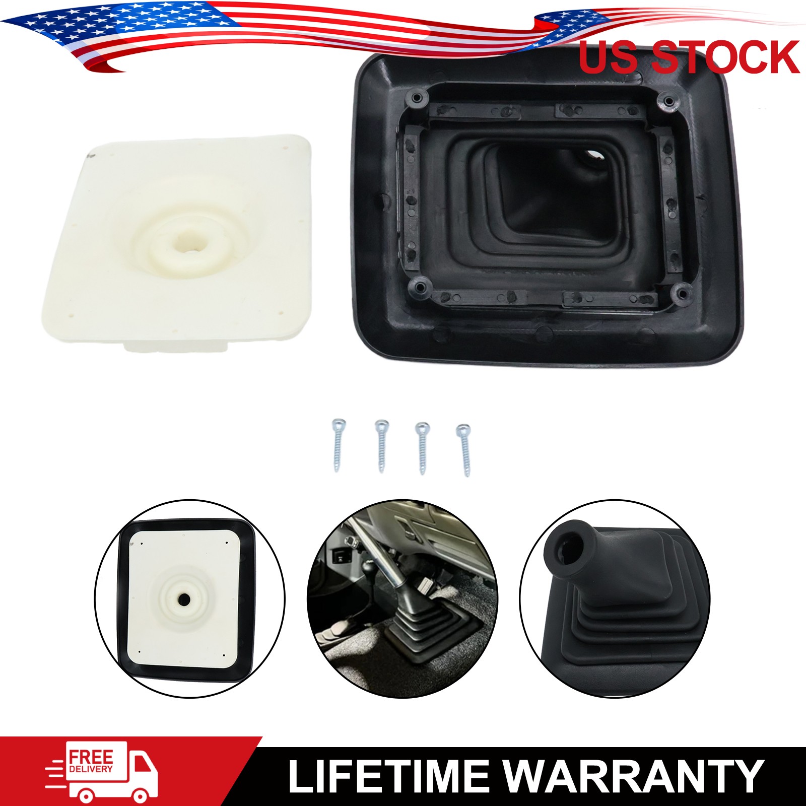 Manual Shifter Lever Boot Cover For Ford 1999-2007 F-250 350 450 550 Super Duty