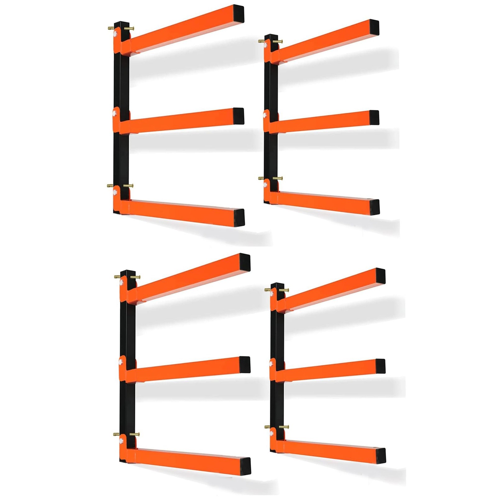 Thanaddo 3-Level Lumber Storage Heavy Duty Metal Wall Mount, Wood Tool Box Or...