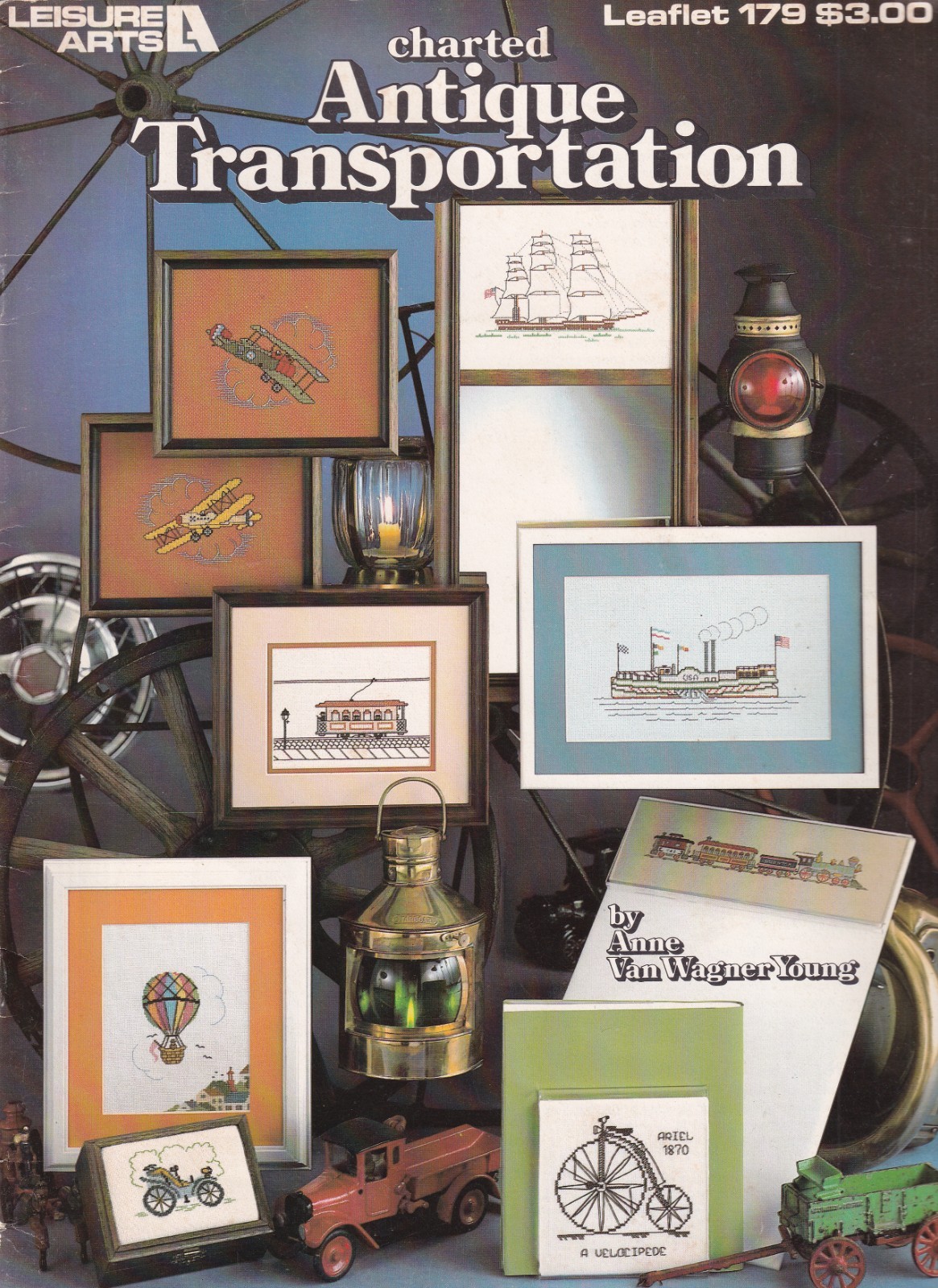 Cross Stitch Pattern ANTIQUE TRANSPORTATION 17 Projects Leisure Arts 179