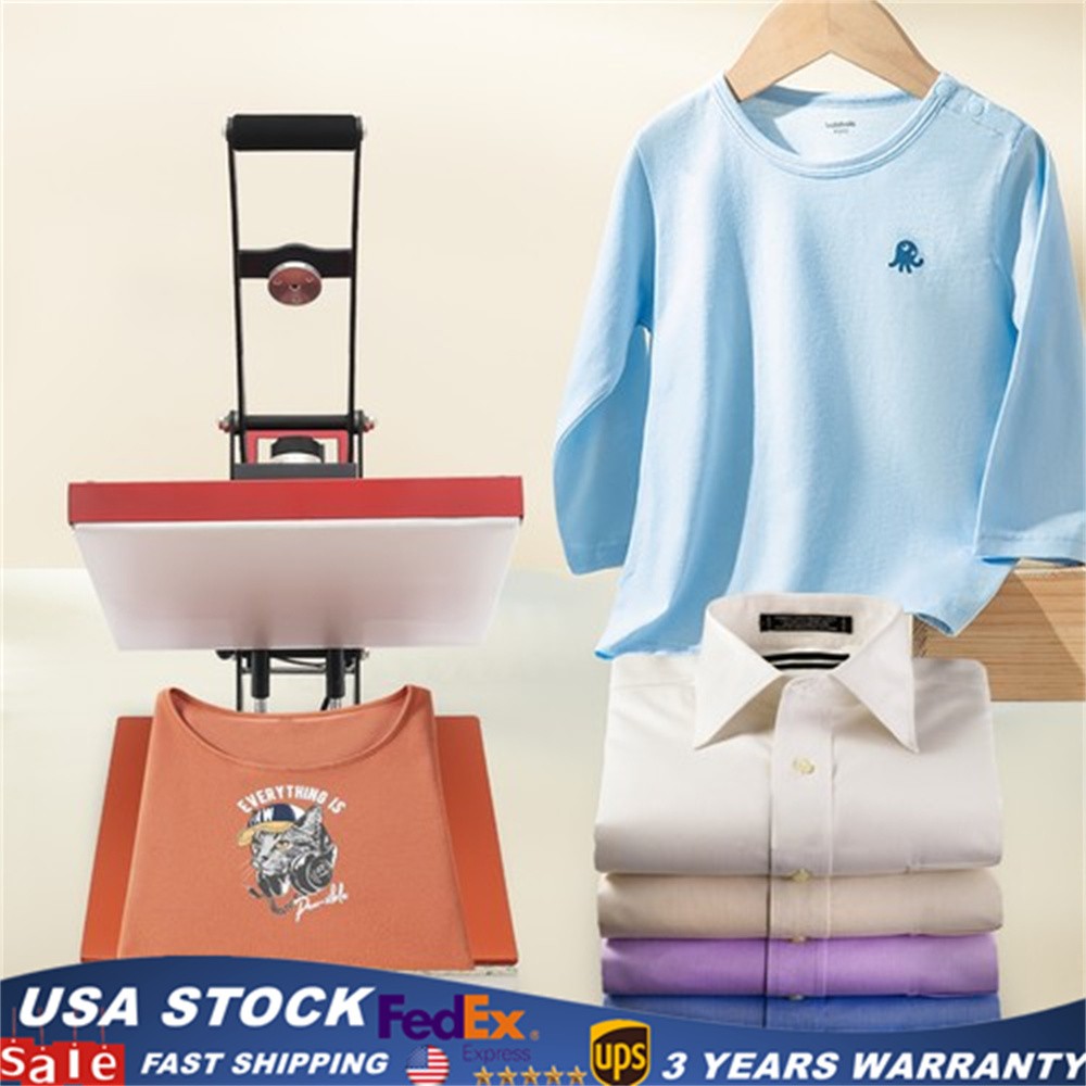 Heat Press Machine Semi-Auto Open Clamshell 16x20" T Shirt puzzle