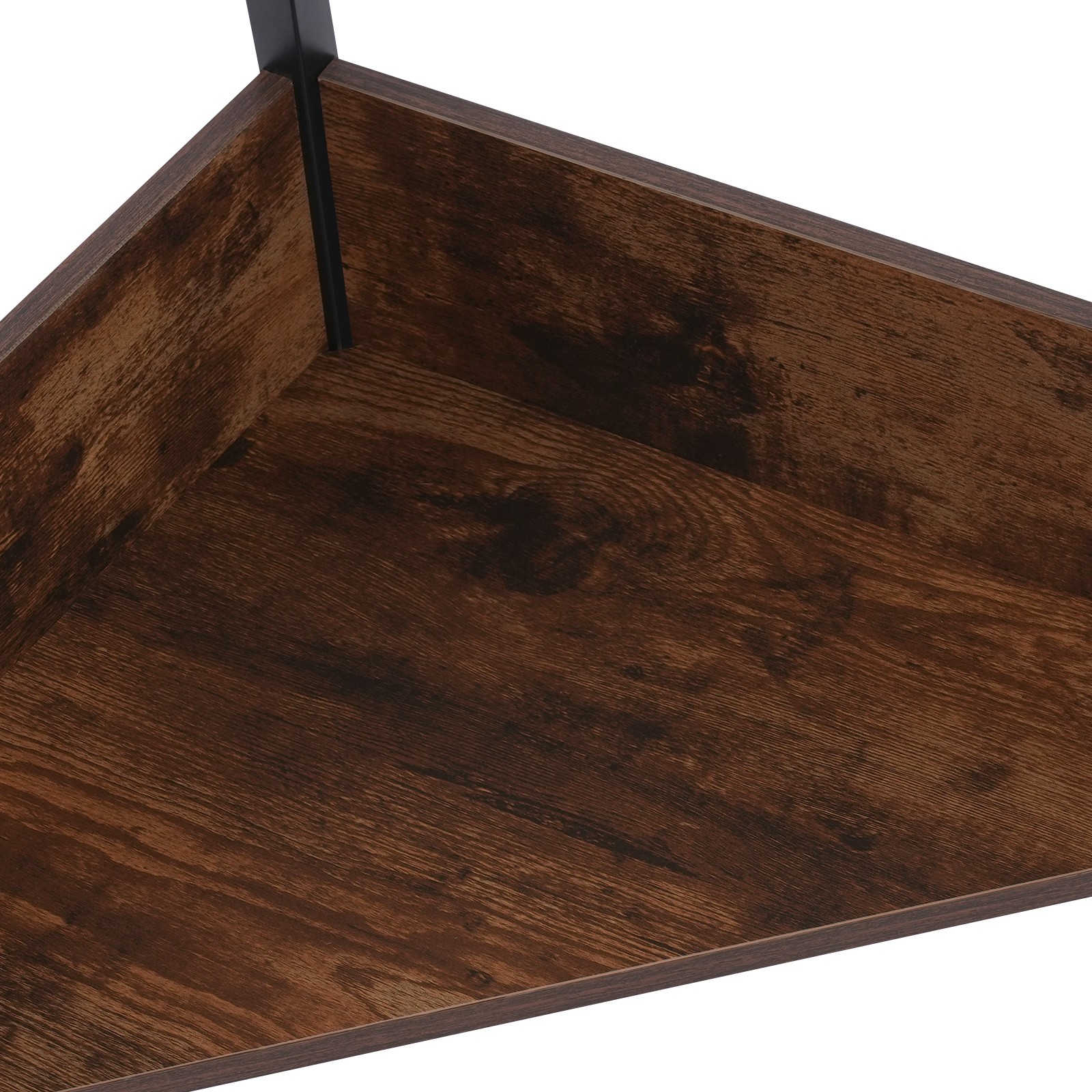 68*68*75cm Corner Desk, Small Desk with Outlets, Corner Table for Small Space