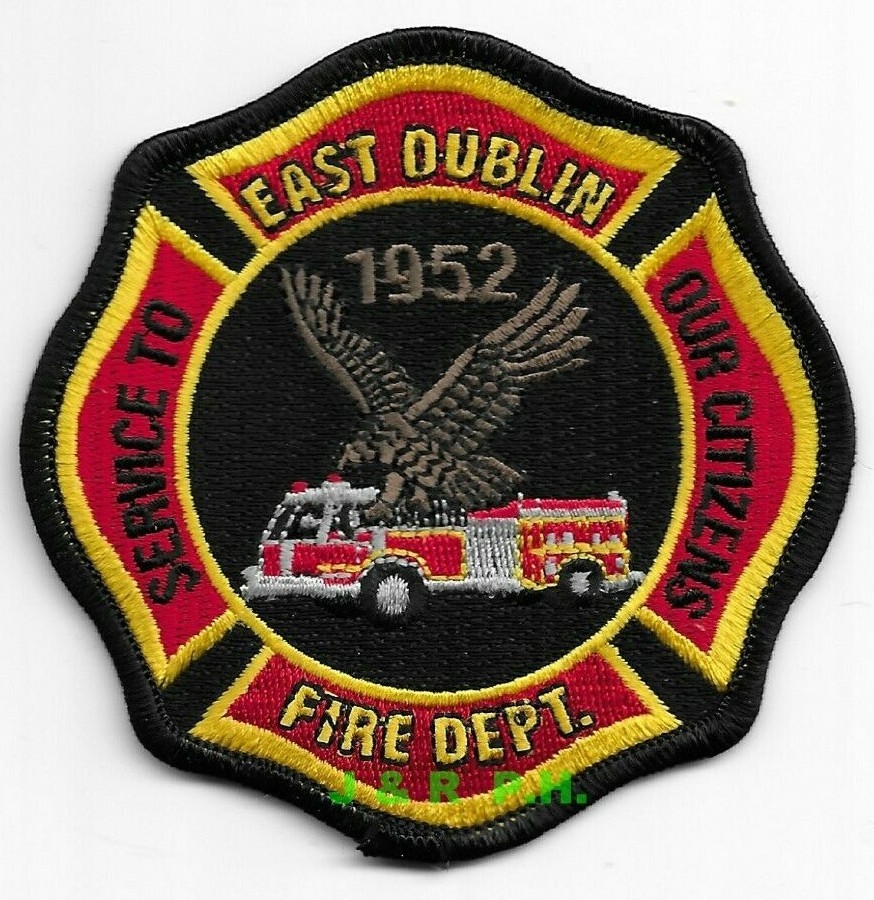 East Dublin Fire Dept., Georgia  (3.5" x 3.5" size) fire patch