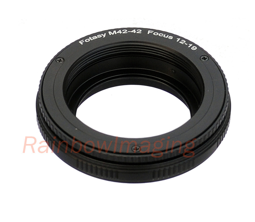 M42 to M42 42mm Screw Mount Adjustable Macro Focusing Helicoid 12mm - 19mm