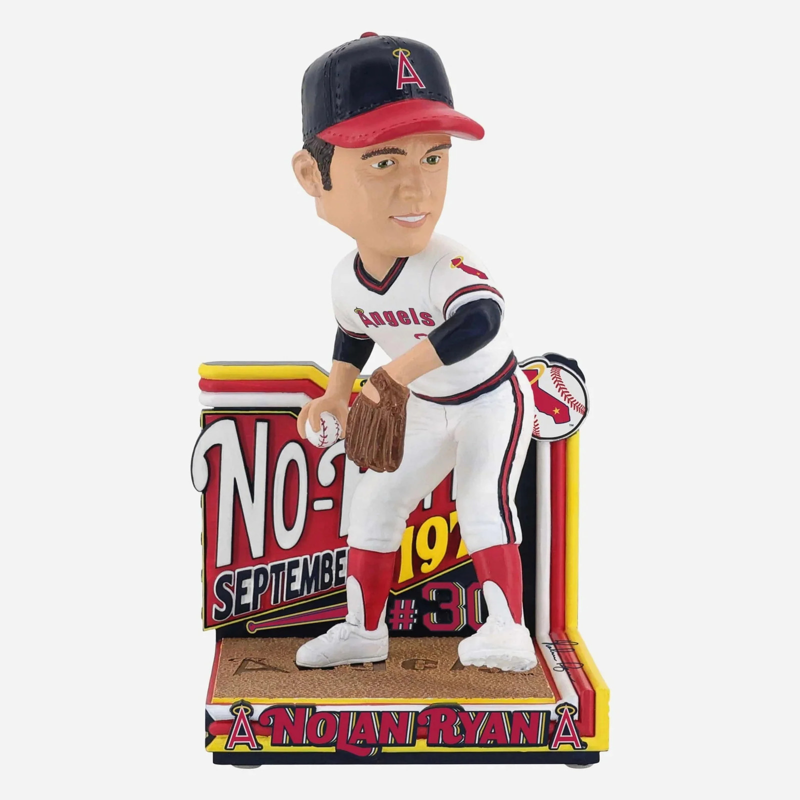 Nolan Ryan California Angels 1974 No-Hitter Bobblehead MLB Baseball