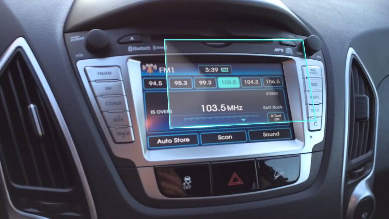 Crystal Clear Screen Protector for 2011 Hyundai Tucson Vehicle Navigation