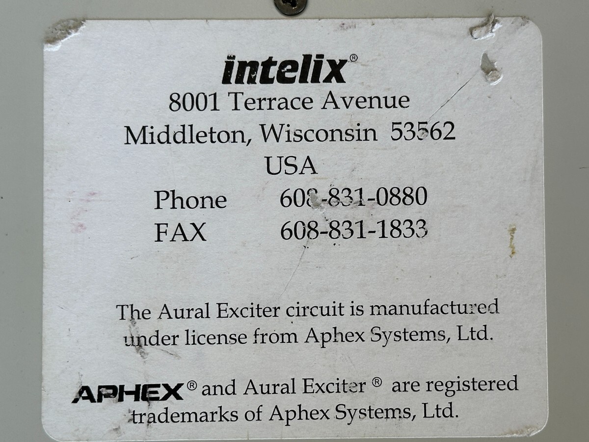 Aphex 4 channel input Mixer w/ Aural Exciter & Limiter - Intelix / RACK MOUNT