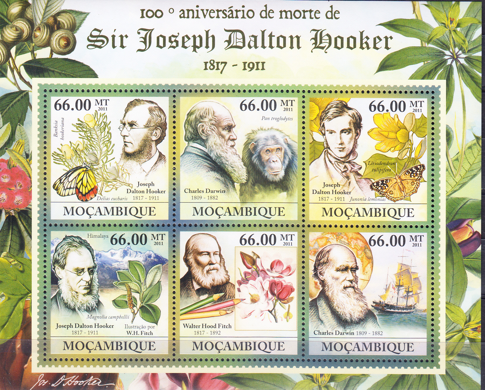 W MOZAMBIQUE 2469 SIR JOSEPH DALTON HOOKER BOTANIST