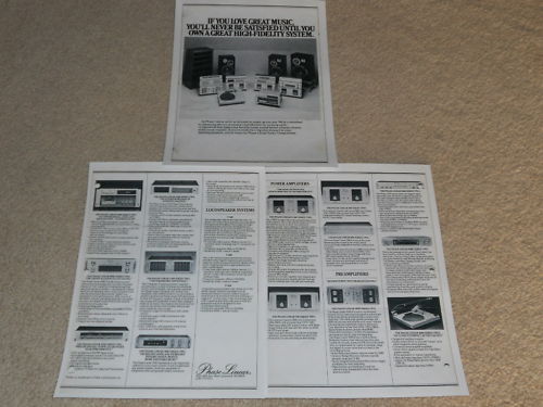 Phase Linear Dealer Brochure,1979,3 pg,Amps, Pre, Tape