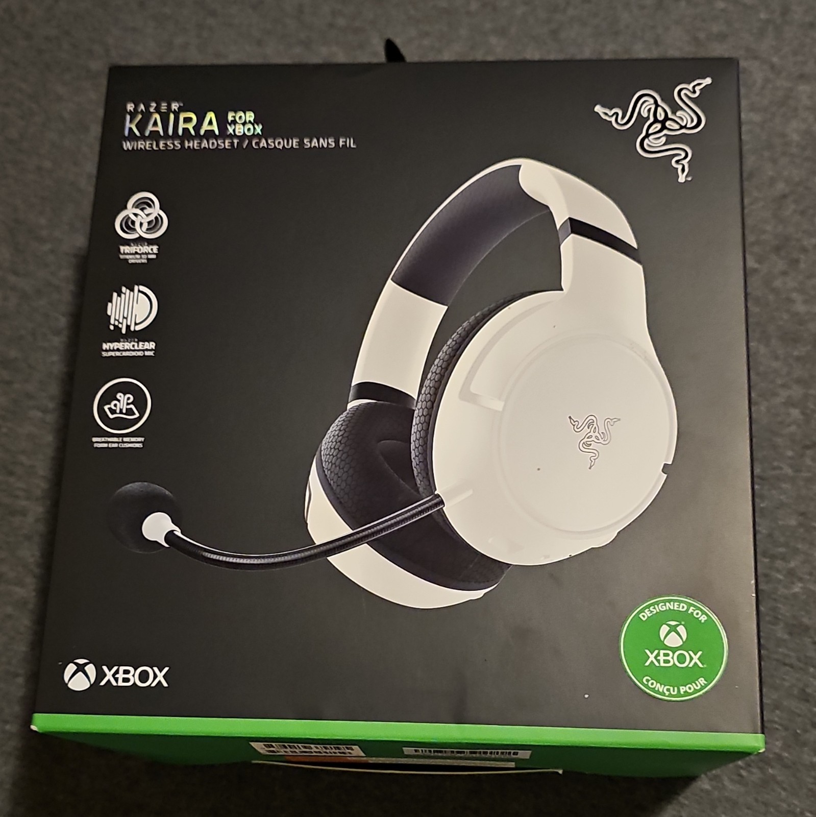 Razer Kaira Wireless Headset for Xbox Series X|S/Xbox One White/Black