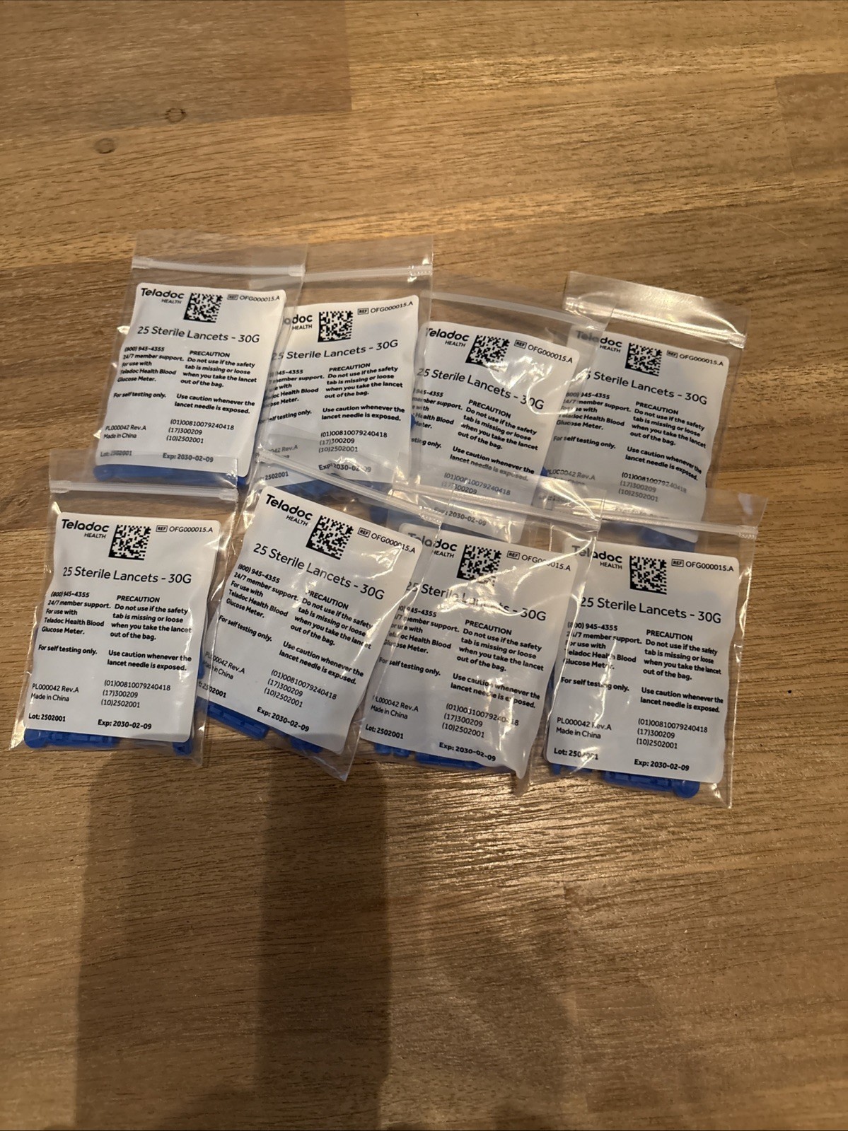 Lot 8 Sterile Lancets 30G