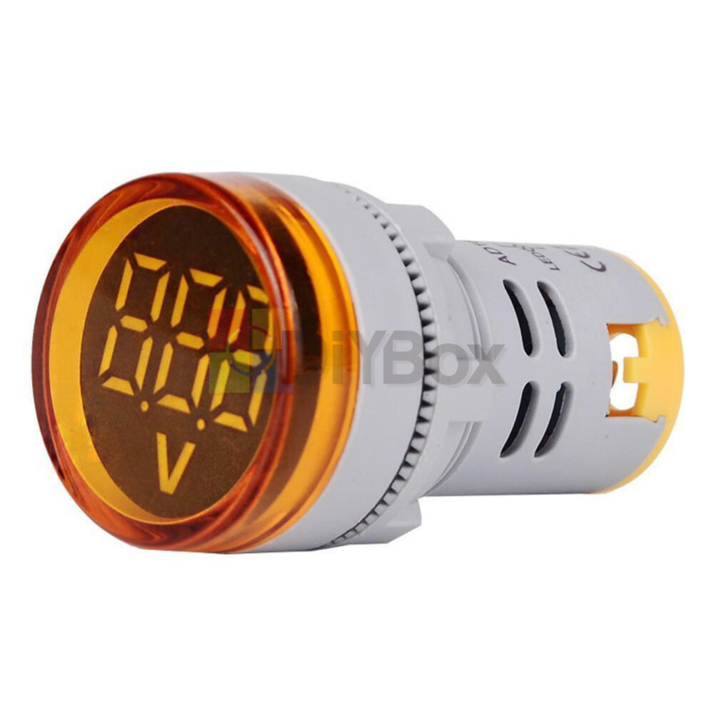 DC 6-100V Digital Display Voltage Meter Volt Tester 22MM Mini LED Voltmeter New
