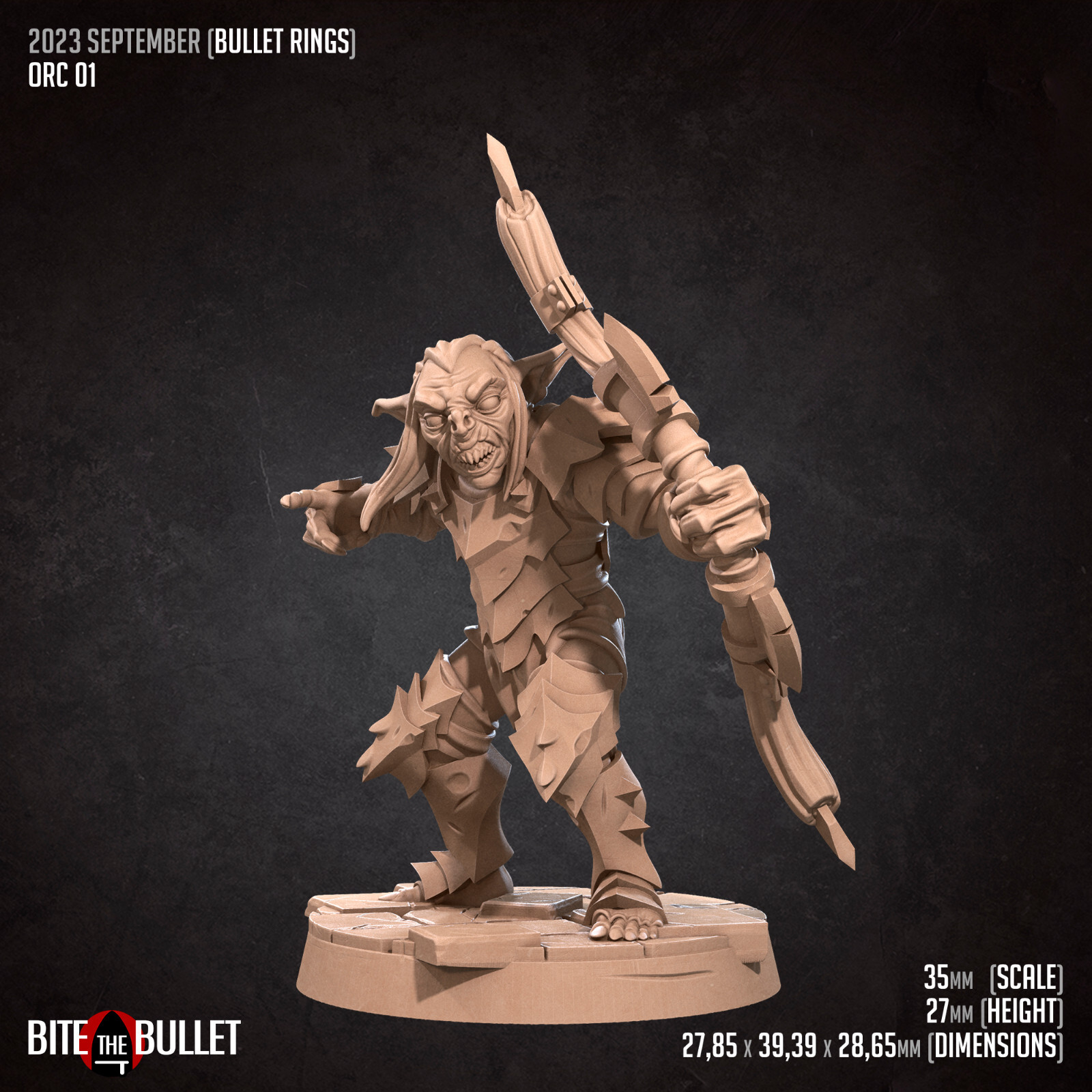 Orc / Goblin Archer A - Bite the Bullet - Dungeons and Dragons
