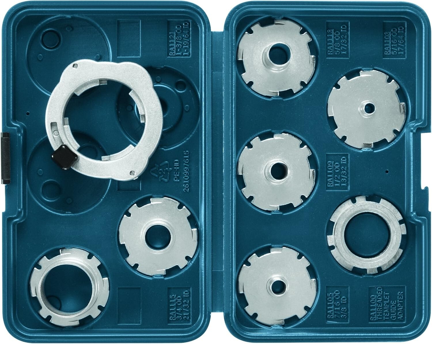 8-Piece Router Template Guide Set