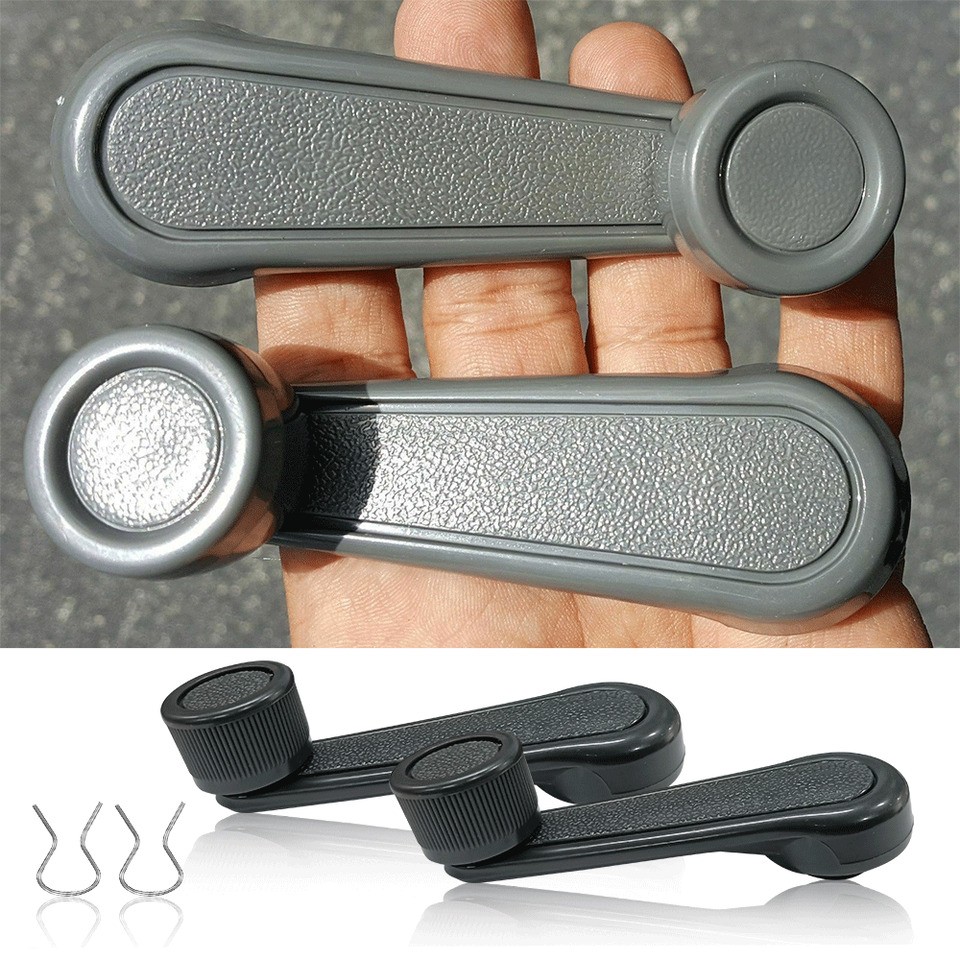 PAIR Window Crank Lever Handle GRAY FOR Toyota Tacoma T100 Pickup Corolla NEW