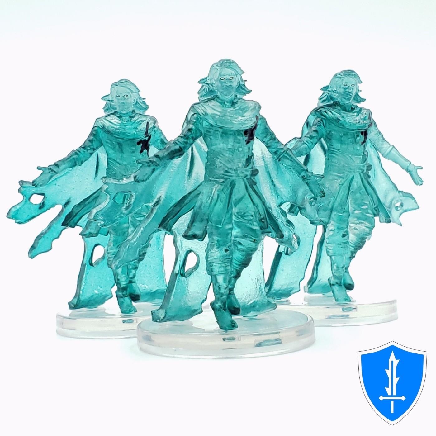 Ghost x3 - Ghost Light #26 D&D Icons of the Realms Spirit Miniature