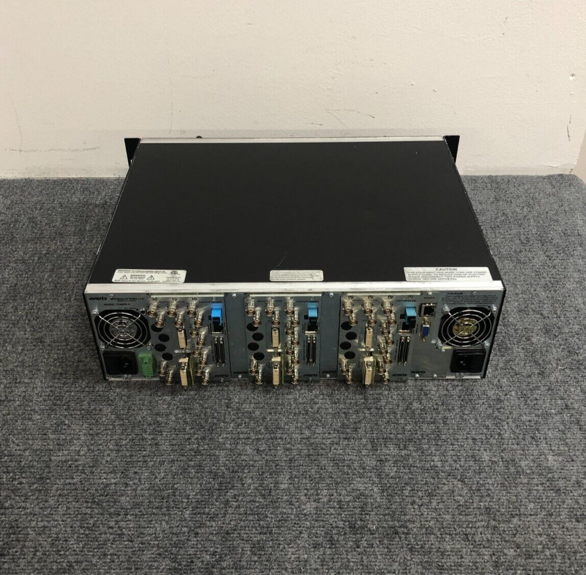 EVERTZ 7700FR-C Multiframe Controller with Modules and Power Cord