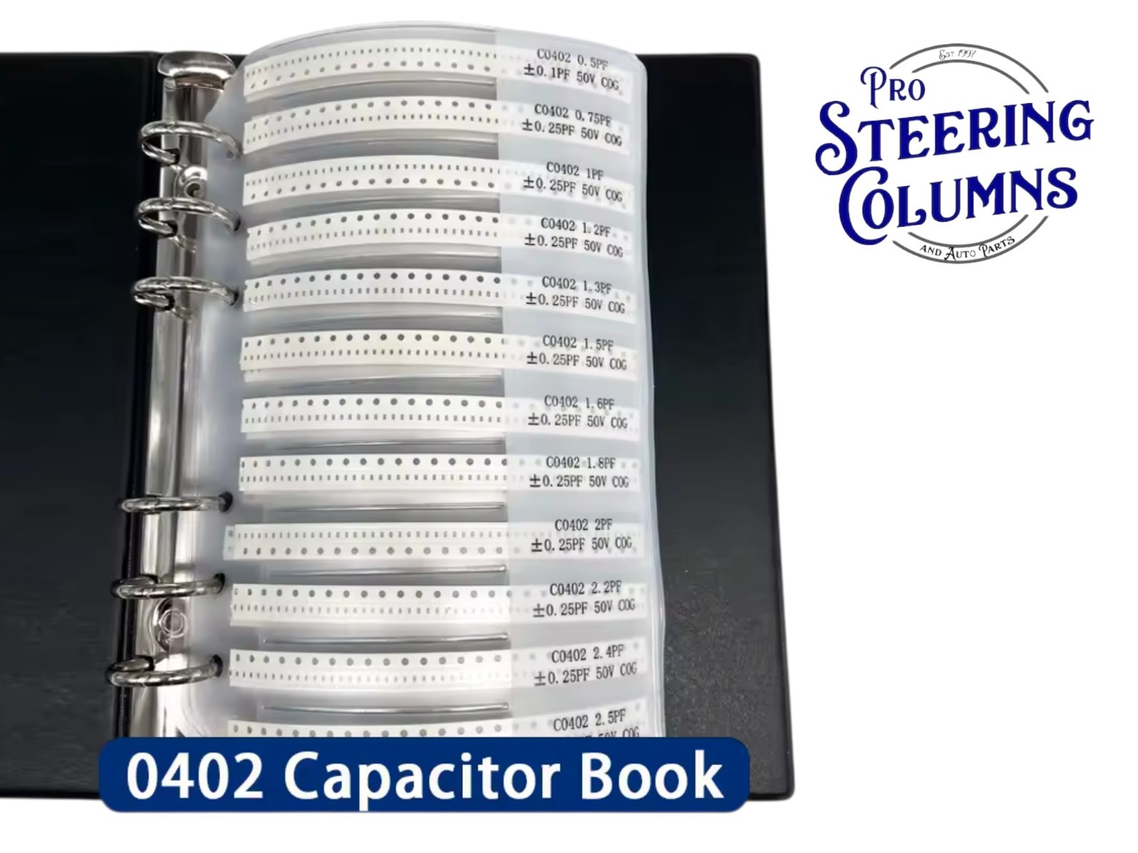 0402 Capacitor Sample Book 80 Values / 50 Pcs