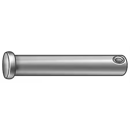 Clevis Pin, 5/16 In Dia, Free Cutting Steel, 25 Pk, U39797.031.0050